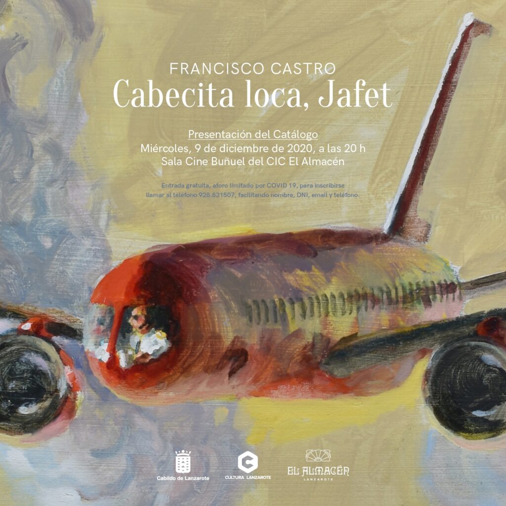 Portada catálogo Cabecita Loca, Jafet, de Francisco Castro